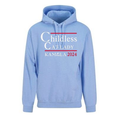 This Childless Cat Lady Is Voting Kamala Election 2024 Unisex Surf Hoodie