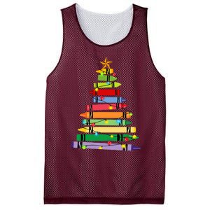 Teacher Christmas C.R.A.Y.O.N Tree Light Gifts Student Mesh Reversible Basketball Jersey Tank