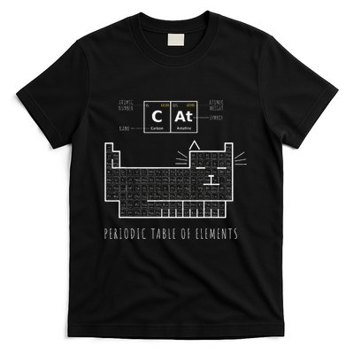 The Chemistry Cat Periodic Table Of Elements T-Shirt