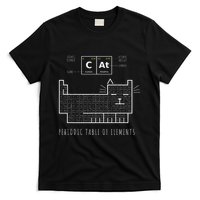 The Chemistry Cat Periodic Table Of Elements T-Shirt