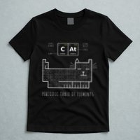 The Chemistry Cat Periodic Table Of Elements T-Shirt