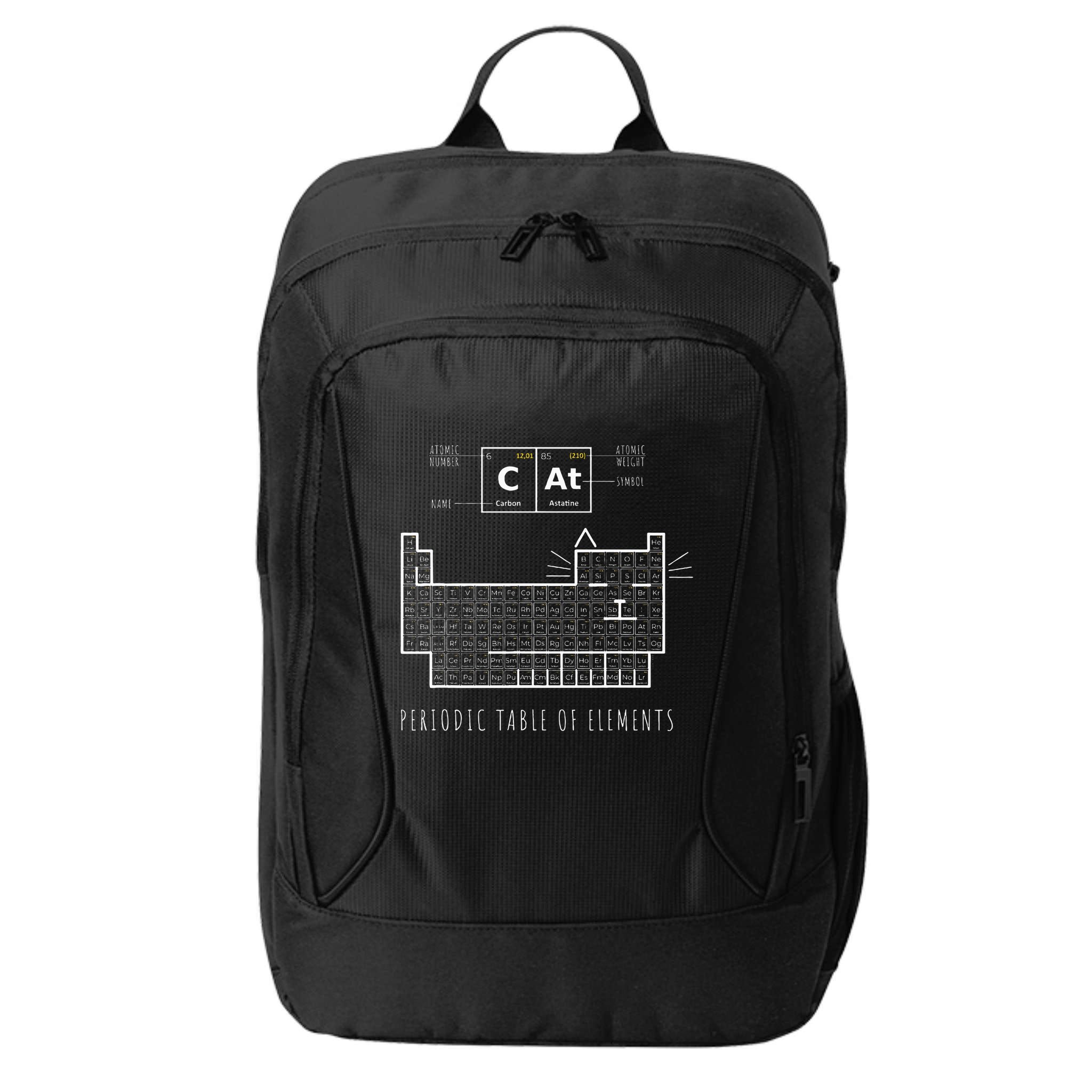 The Chemistry Cat Periodic Table Of Elements City Backpack