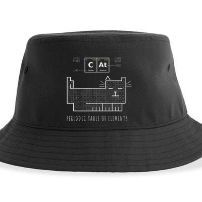 The Chemistry Cat Periodic Table Of Elements Sustainable Bucket Hat