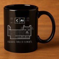 The Chemistry Cat Periodic Table Of Elements 11oz C Handle Ceramic Mug