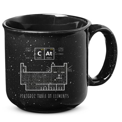 The Chemistry Cat Periodic Table Of Elements 15oz Campfire Ceramic Mug