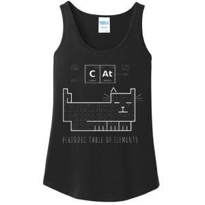 The Chemistry Cat Periodic Table Of Elements Ladies Essential Tank