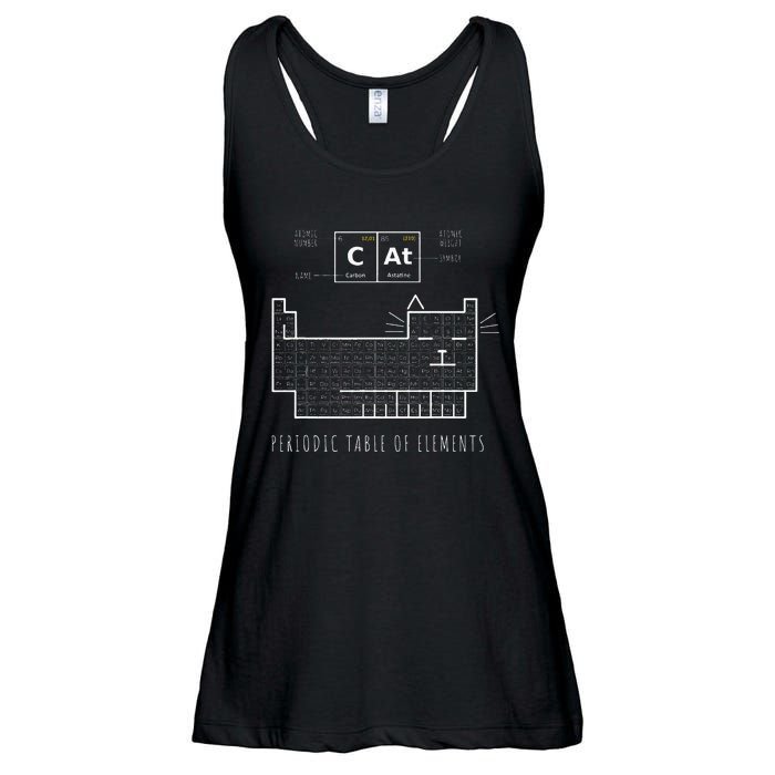 The Chemistry Cat Periodic Table Of Elements Ladies Essential Flowy Tank