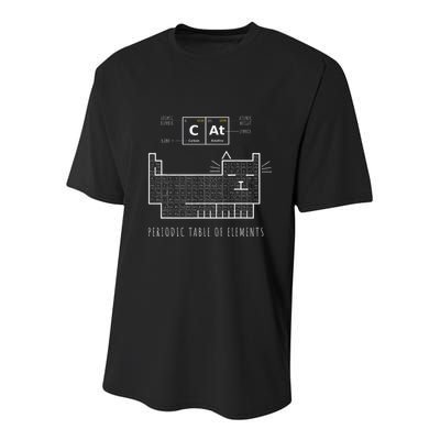 The Chemistry Cat Periodic Table Of Elements Youth Performance Sprint T-Shirt