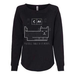 The Chemistry Cat Periodic Table Of Elements Womens California Wash Sweatshirt