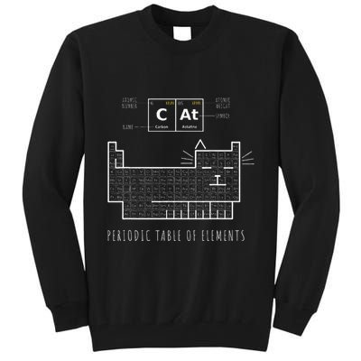 The Chemistry Cat Periodic Table Of Elements Tall Sweatshirt