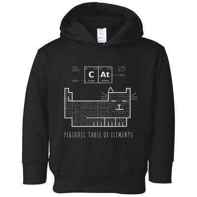 The Chemistry Cat Periodic Table Of Elements Toddler Hoodie
