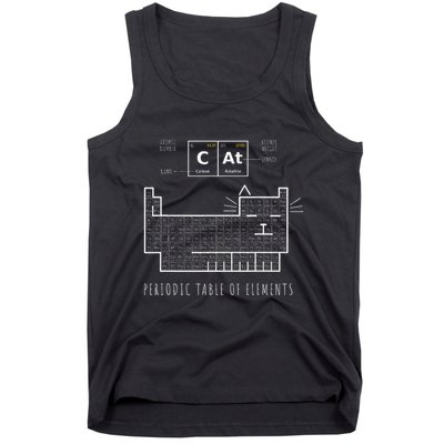 The Chemistry Cat Periodic Table Of Elements Tank Top