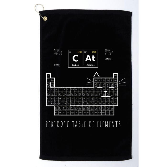 The Chemistry Cat Periodic Table Of Elements Golf Towel
