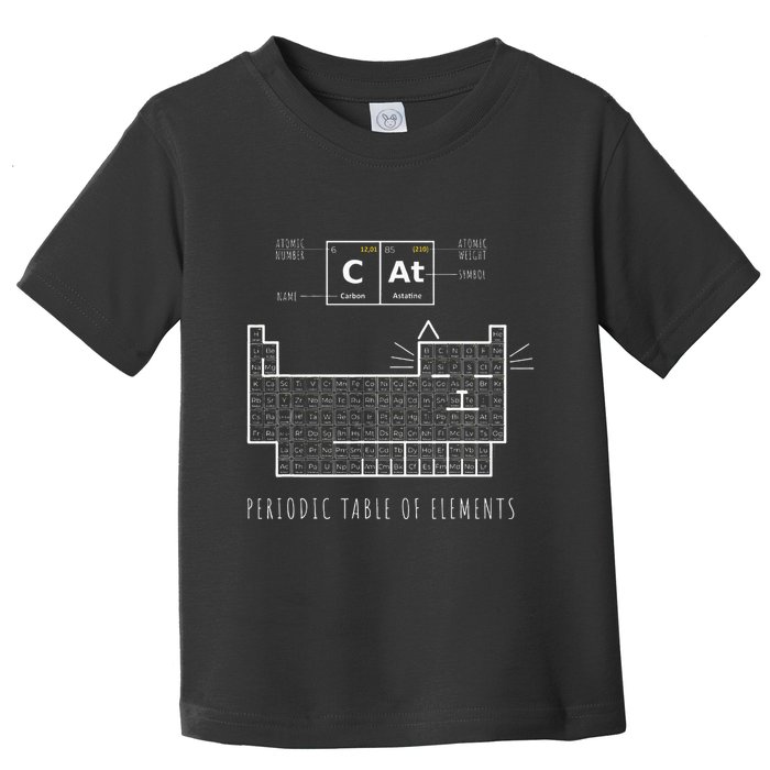The Chemistry Cat Periodic Table Of Elements Toddler T-Shirt