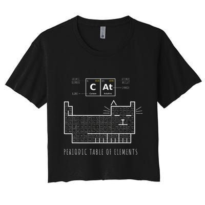The Chemistry Cat Periodic Table Of Elements Crop Top