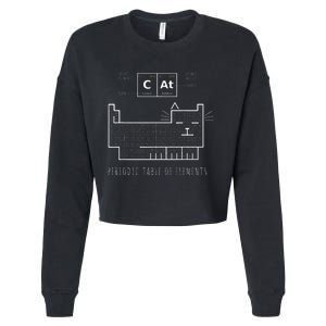 The Chemistry Cat Periodic Table Of Elements Cropped Pullover Crew