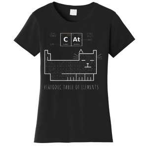 The Chemistry Cat Periodic Table Of Elements Women's T-Shirt