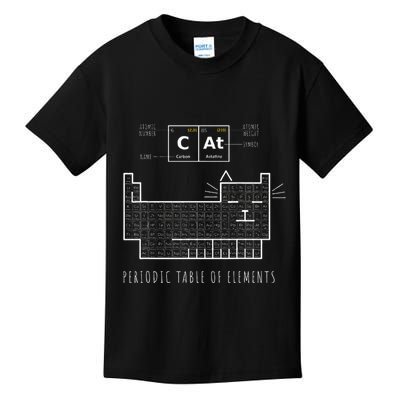 The Chemistry Cat Periodic Table Of Elements Kids T-Shirt