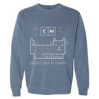 The Chemistry Cat Periodic Table Of Elements Garment-Dyed Sweatshirt