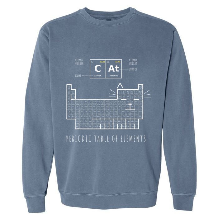 The Chemistry Cat Periodic Table Of Elements Garment-Dyed Sweatshirt
