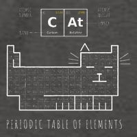 The Chemistry Cat Periodic Table Of Elements Vector Backpack