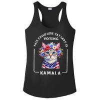 This Childless Cat Lady Ladies Is Voting Kamala Election 24 Gift Ladies PosiCharge Competitor Racerback Tank