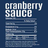 Thanksgiving Christmas Cranberry Sauce Nutritional Facts Flatbill Hat