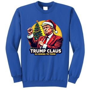 Trump Christmas Claus Is Coming To Town Trump Christmas Cute Gift Sweatshirt