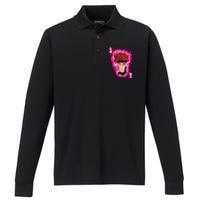 The Cajun Card King Performance Long Sleeve Polo