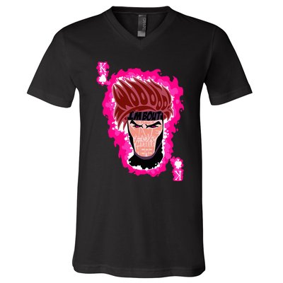 The Cajun Card King V-Neck T-Shirt