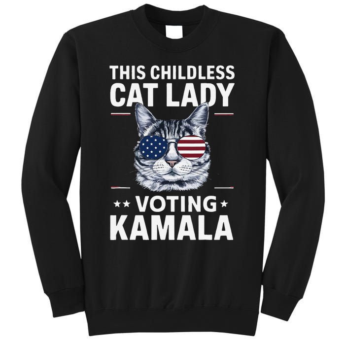 This Childless Cat Lady Is Voting Kamala Harris 2024 Sweatshirt