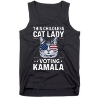 This Childless Cat Lady Is Voting Kamala Harris 2024 Tank Top