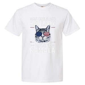 This Childless Cat Lady Is Voting Kamala Harris 2024 Garment-Dyed Heavyweight T-Shirt