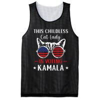 This Childless Cat Lady Is Voting Kamala Harris 2024 Mesh Reversible Basketball Jersey Tank