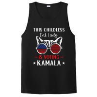 This Childless Cat Lady Is Voting Kamala Harris 2024 PosiCharge Competitor Tank