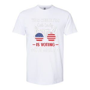 This Childless Cat Lady Is Voting Kamala Harris 2024 Softstyle CVC T-Shirt