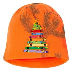 Teacher Christmas C.R.A.Y.O.N Tree Light Gifts Student Kati - Camo Knit Beanie