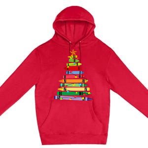 Teacher Christmas C.R.A.Y.O.N Tree Light Gifts Student Premium Pullover Hoodie