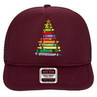 Teacher Christmas C.R.A.Y.O.N Tree Light Gifts Student High Crown Mesh Back Trucker Hat