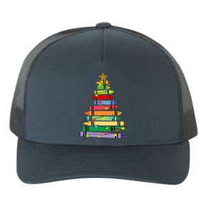 Teacher Christmas C.R.A.Y.O.N Tree Light Gifts Student Yupoong Adult 5-Panel Trucker Hat