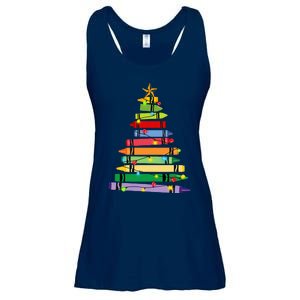 Teacher Christmas C.R.A.Y.O.N Tree Light Gifts Student Ladies Essential Flowy Tank