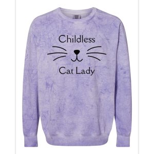 This Childless Cat Lady Ladies Is Voting Kamala Colorblast Crewneck Sweatshirt