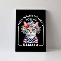 This Childless Cat Lady Ladies Is Voting Kamala Election 24 Canvas