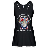 This Childless Cat Lady Ladies Is Voting Kamala Election 24 Ladies Essential Flowy Tank