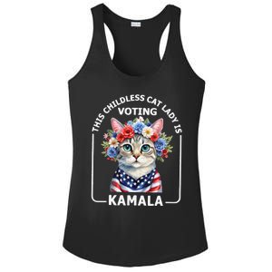 This Childless Cat Lady Ladies Is Voting Kamala Election 24 Ladies PosiCharge Competitor Racerback Tank