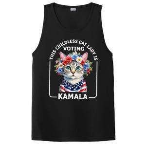 This Childless Cat Lady Ladies Is Voting Kamala Election 24 PosiCharge Competitor Tank