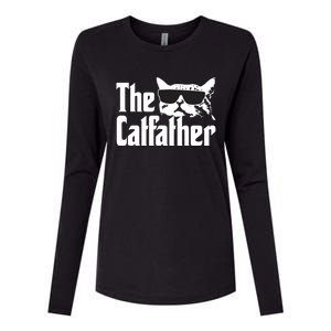 The Catfather Cat Daddy Funny Gift Womens Cotton Relaxed Long Sleeve T-Shirt