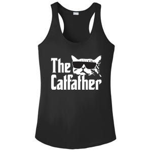 The Catfather Cat Daddy Funny Gift Ladies PosiCharge Competitor Racerback Tank