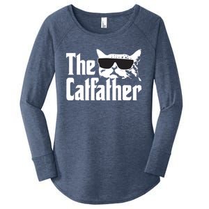 The Catfather Cat Daddy Funny Gift Women's Perfect Tri Tunic Long Sleeve Shirt