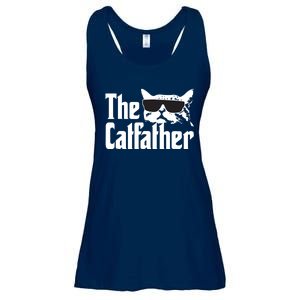 The Catfather Cat Daddy Funny Gift Ladies Essential Flowy Tank